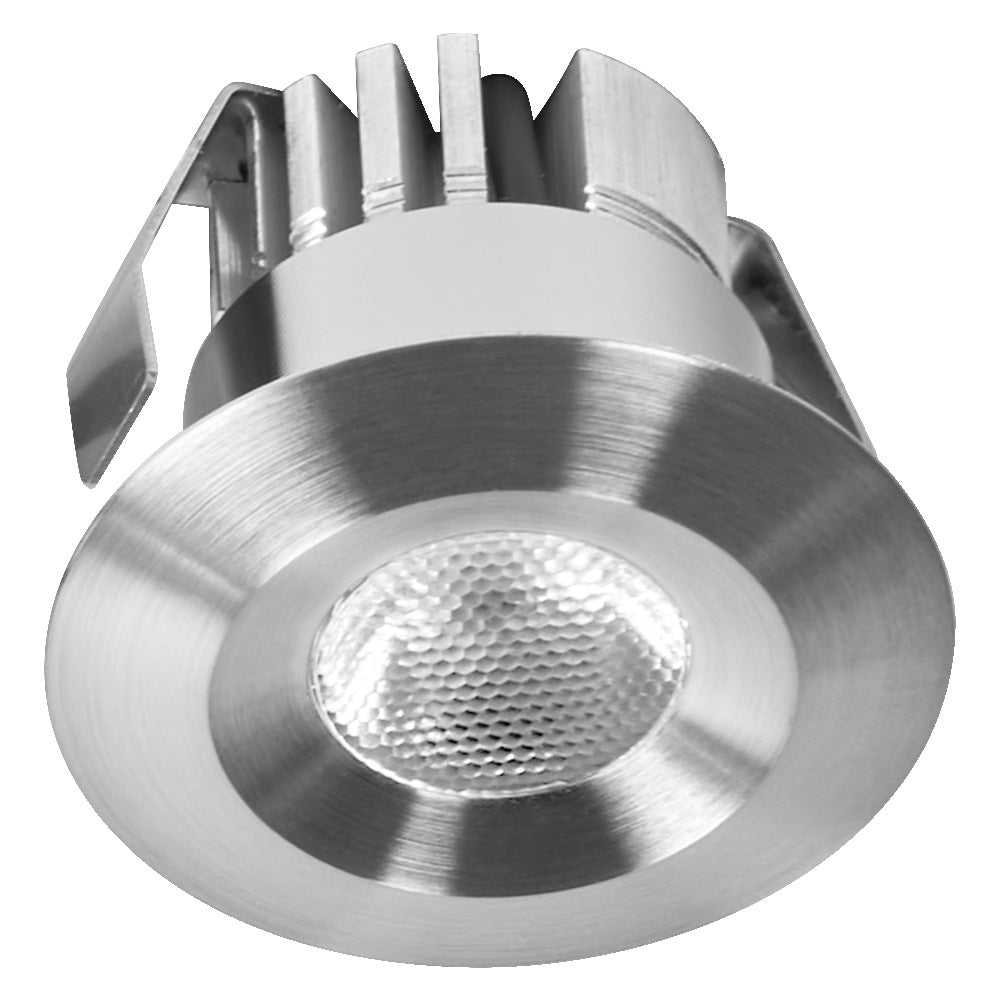 Osram Mini Spot LED Einbaustrahler 5er Set – 6W Satin-Nickel, IP44, 480lm, 3000K Warmweiß, Durchmesser 42mm