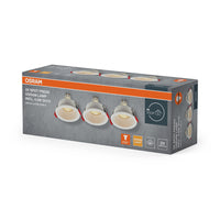 OSRAM LED Spot Recess Einbaustrahler Set GU10 4.5W Weiß ⌀75 mm