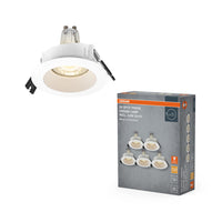 OSRAM LED Spot Recess Einbaustrahler Set GU10 2.6W Weiß ⌀68 mm