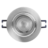 OSRAM LED Spot Recess Einbaustrahler Set GU10 schwenkbar Click 4.5W Satin-Nickel ⌀68 mm