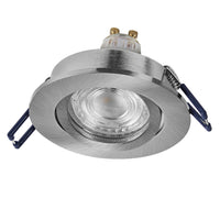 OSRAM LED Spot Recess Einbaustrahler Set GU10 schwenkbar Click 4.5W Satin-Nickel ⌀68 mm