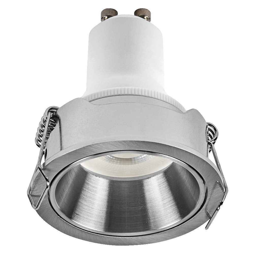 OSRAM LED Spot Recess GU10 Dim Einbaustrahler Set 3W Satin-Nickel ⌀52 mm