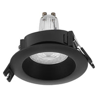 OSRAM LED Spot Recess Einbaustrahler Set GU10 2.6W Schwarz ⌀68 mm