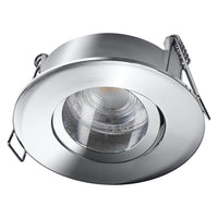 OSRAM LED Spot Recess Einbaustrahler Bad Set GU10 IP65 4.5W Chrom ⌀68 mm