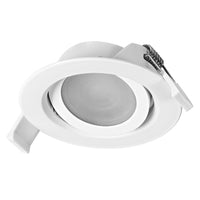 OSRAM LED Spot Recess Einbaustrahler Set CCT schwenkbar 4.9W 120° Weiß ⌀75 mm