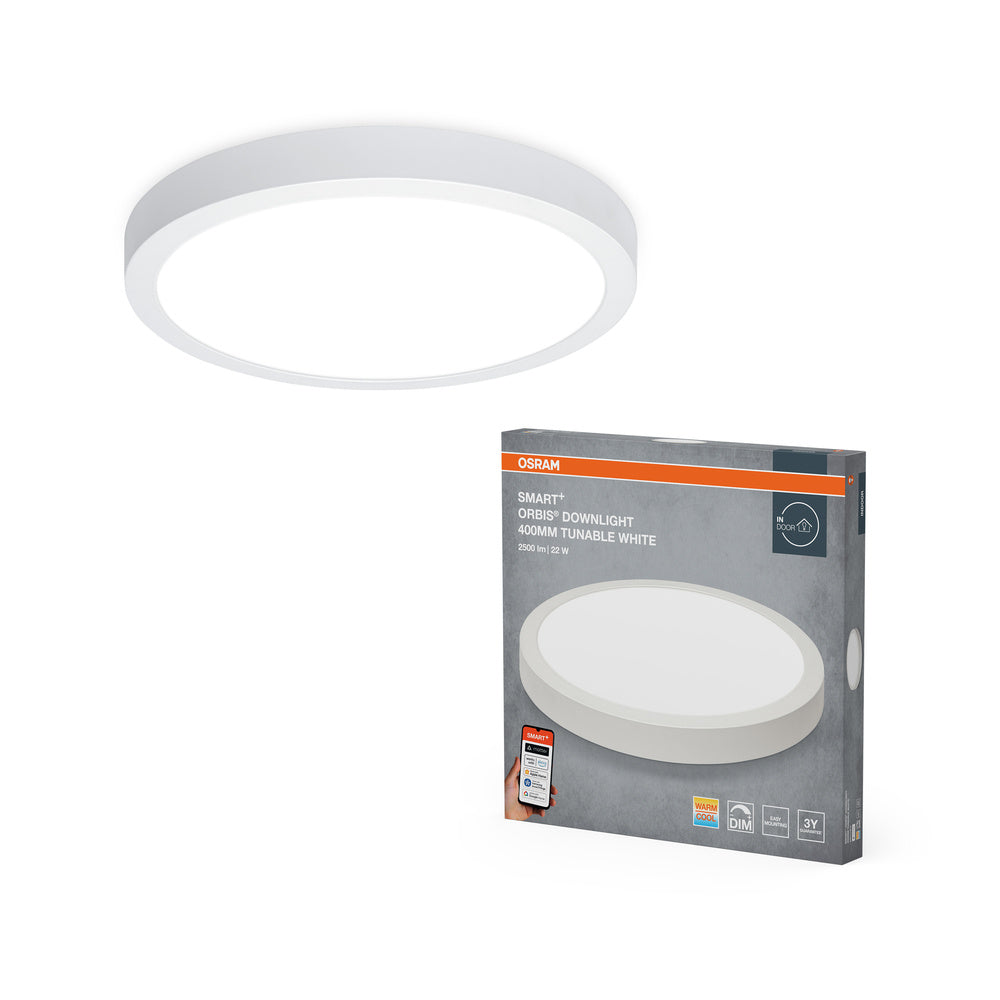 OSRAM Matter SMART+ SURFACE DOWNLIGHT TW / 22 W, 220…240 V, Tunable White, 3000…6500 K