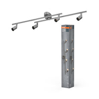 OSRAM LED Spot Cylinder Deckenleuchte 4xGU10 Gebürstetes Nickel