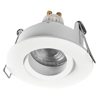 OSRAM Matter SMART+ LED smarter Einbauspot Bad GU10 IP65 schwenkbar 4.7W RGBW Weiß ⌀68 mm
