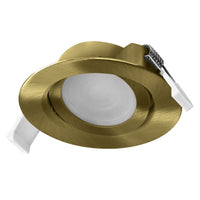 OSRAM LED Spot Recess Einbaustrahler Set CCT schwenkbar 4.9W 120° Grünmessing ⌀75 mm