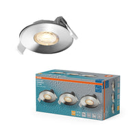 OSRAM LED Spot Recess Bad Einbaustrahler Set DIM IP44 4.9W 36° Chrom ⌀68 mm