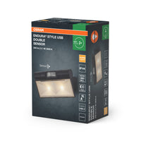 OSRAM ENDURA® Style USB Akku Außenwandleuchte 2.1W Up-Down Sensor IP44 Dark Grey