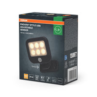 OSRAM ENDURA® Style USB Akku Außenwandleuchte 1.8W 3000K Up-Down Sensor Dark Grey