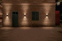 OSRAM ENDURA® Style Außenwandleuchte Striped Brick Up-Down 6W 3000K IP54 Dunkelgrau
