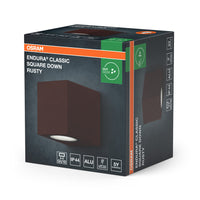 OSRAM ENDURA® Classic Square Down Außenwandleuchte Rost