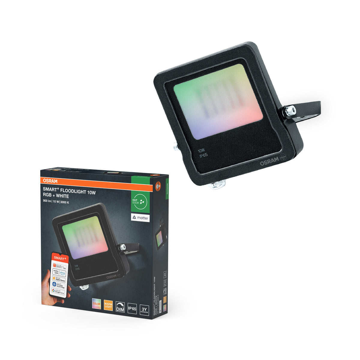OSRAM SMART+ MATTER Floodlight 10W Multicolor