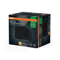 OSRAM ENDURA® Style Außenwandleuchte Striped Cube verstellbar Up-Down 10W 3000K IP65 Dunkelgrau