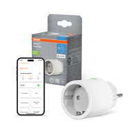 AKTION - OSRAM Wifi SMART+ Smarte Indoor Überwachungskamera zur Wandmontage Weiß inkl. Gratis Smart Plug