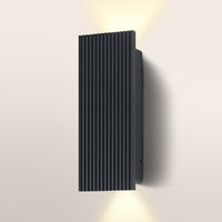 OSRAM ENDURA® Style Außenwandleuchte Striped Box Up-Down 6W 3000K IP54 Dunkelgrau