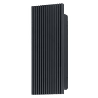OSRAM ENDURA® Style Außenwandleuchte Striped Box Up-Down 6W 3000K IP54 Dunkelgrau