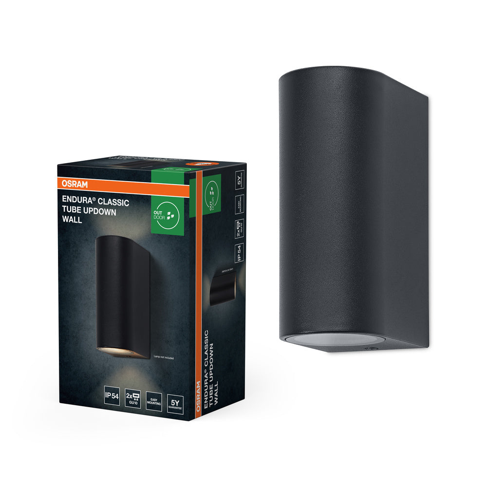 OSRAM ENDURA® Classic Tube Up-Down Außenwandleuchte GU10 IP54 Dunkelgrau
