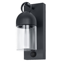 OSRAM ENDURA® Classic Cowbell Außenwandleuchte IP65 mit Sensor E27 Dunkelgrau