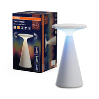 OSRAM Smart Bluetooth Tischleuchte, dimmbar per App, Weiß, ABS-Gehäuse, IP44 spritzwassergeschützt