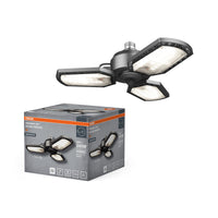 OSRAM Deckenleuchte mit Flügeln Highbay Blade Sensor Schwarz, 4000 K, 4300 lm, 40 W, 33,75 cm ⌀, Aluminium