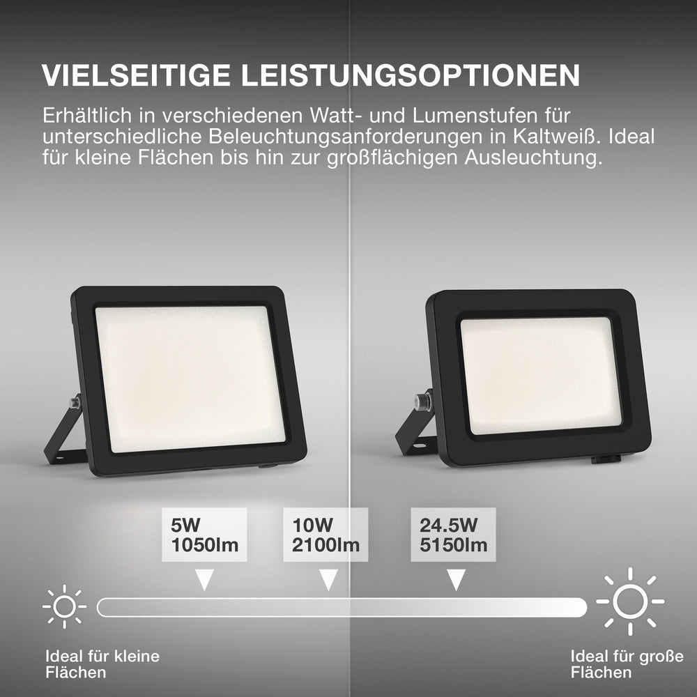 OSRAM FLOODLIGHTS ENERGY EFFICIENCY Strahler, 15W, 4000K Dunkelgrau