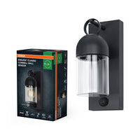 OSRAM ENDURA® Classic Cowbell Außenwandleuchte IP65 mit Sensor E27 Dunkelgrau