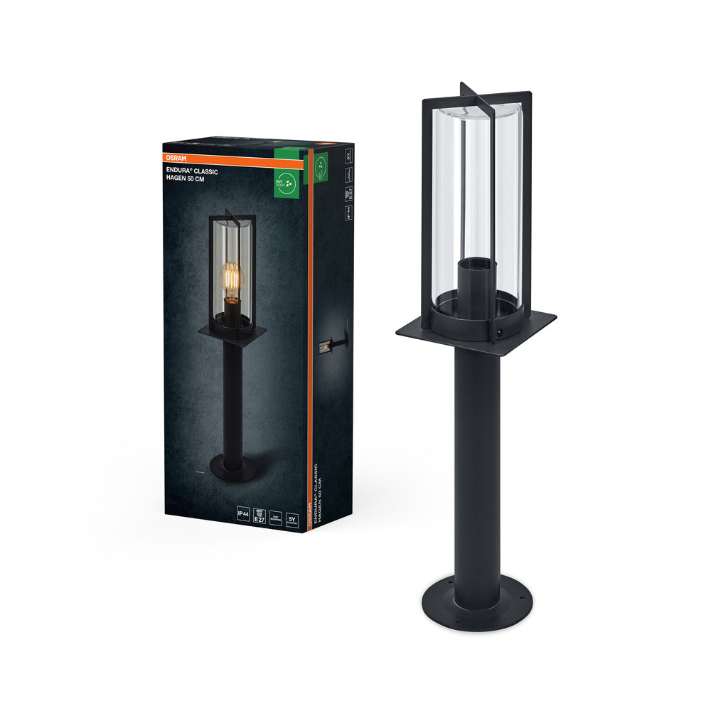 OSRAM ENDURA® Classic Hagen Pollerleuchte 50 cm E27 IP44 Dunkelgrau