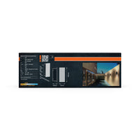 OSRAM ENDURA® Style Außenwandleuchte Striped Box Up-Down 6W 3000K IP54 Dunkelgrau