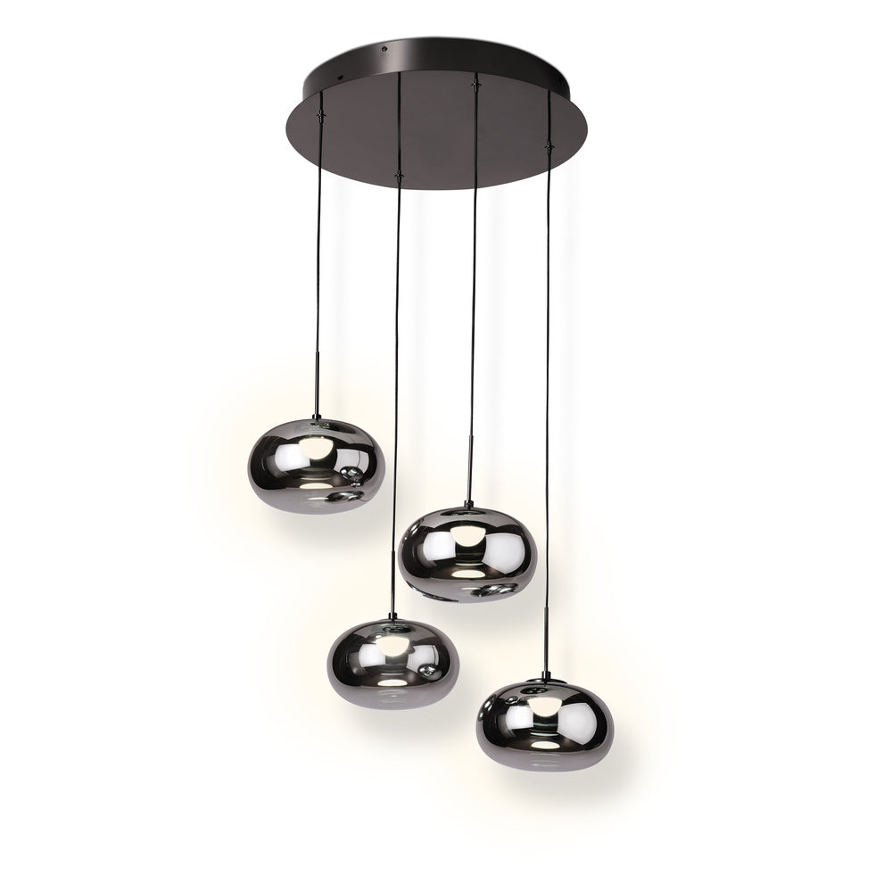 OSRAM DECOR Deckenleuchte Satellite Grau, 2400 K / 3500 K / 5000 K, Warmweiß, 340 lm, 23 W, 56 cm Durchmesser, Stahl