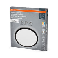OSRAM ORBIS EASYFIX LED Backlight Deckenleuchte 42cm 22W 3Step Click CCT Sensor IP54, schwarz