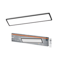 OSRAM PLANON EASYFIX LED Panel Backlight Deckenleuchte 98cm 30W CCT +DIM IP54 Fernbedienung, schwarz