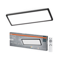 OSRAM PLANON EASYFIX LED Panel Backlight Deckenleuchte 24W 58cm CCT +DIM Fernbedienung IP54, schwarz