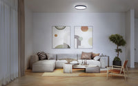 OSRAM SMART+ Matter Deckenleuchte Ceiling Schwarz, 3000-6500, RGBTW, 1500 lm, 24 W, 38,5 cm Durchmesser