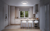 OSRAM SMART+ Matter Deckenleuchte Ceiling Silber, 3000-6500, RGBTW, 1500 lm, 24 W, 38,5 cm Durchmesser