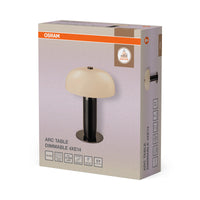 OSRAM DECOR Leuchte Arc Table Grau, 35 cm ⌀, Stahl, 220-240 V, E14, IP20