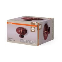 OSRAM DECOR Leuchte Flora Table Rot, 28 cm ⌀, 220-240 V, E27, IP20