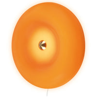 OSRAM DECOR Wandleuchte Lunea Orange, 3000 K, Warmweiß, 700 lm, 22 W, 30 cm Durchmesser, Stahl, 25.000 h Lebensdauer