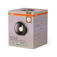 OSRAM DECOR Wandleuchte Satellite Grau, 2400 K / 3500 K / 5000 K, Warmweiß, 150 lm, 7,5 W, 15 cm Durchmesser, Stahl