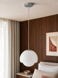 OSRAM DECOR Pendelleuchte Dome Pendant Weiß, 22 cm ⌀, Stahl, 220-240 V, E27, IP20