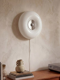 OSRAM DECOR Wandleuchte Lunea Weiß, 2700 K / 4000 K / 6500 K, Warmweiß, 1700 lm, 22 W, 30 cm ⌀, Stahl