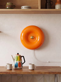 OSRAM DECOR Wandleuchte Lunea Orange, 3000 K, Warmweiß, 700 lm, 22 W, 30 cm Durchmesser, Stahl, 25.000 h Lebensdauer