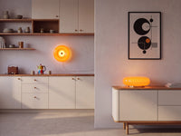 OSRAM DECOR Wandleuchte Lunea Orange, 3000 K, Warmweiß, 700 lm, 22 W, 30 cm Durchmesser, Stahl, 25.000 h Lebensdauer