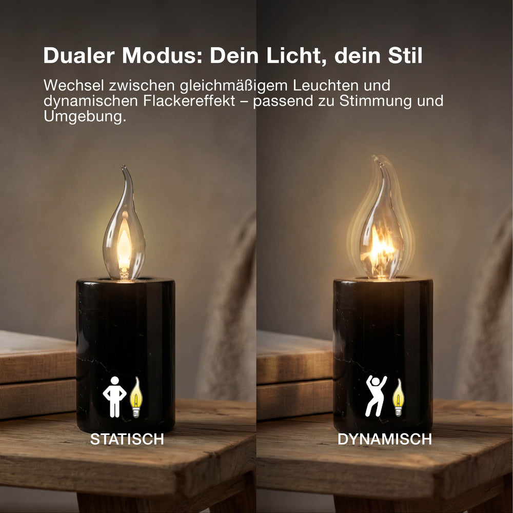 OSRAM LED Leuchte Flame, Flammeneffekt, 1W, 1800K, Warmweiß, E14