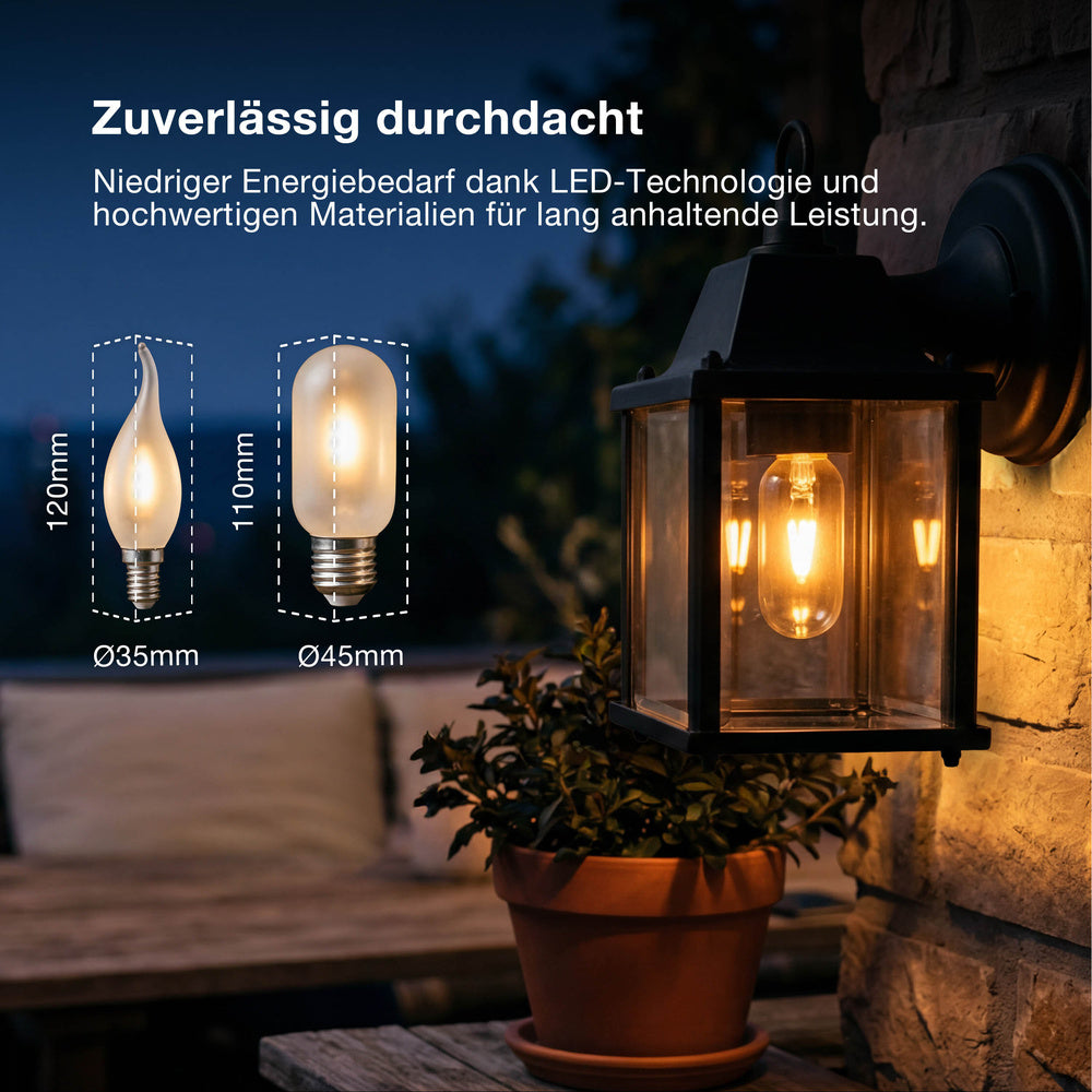 OSRAM LED Leuchte Flame, Flammeneffekt, 1W, 1800K, Warmweiß, E14