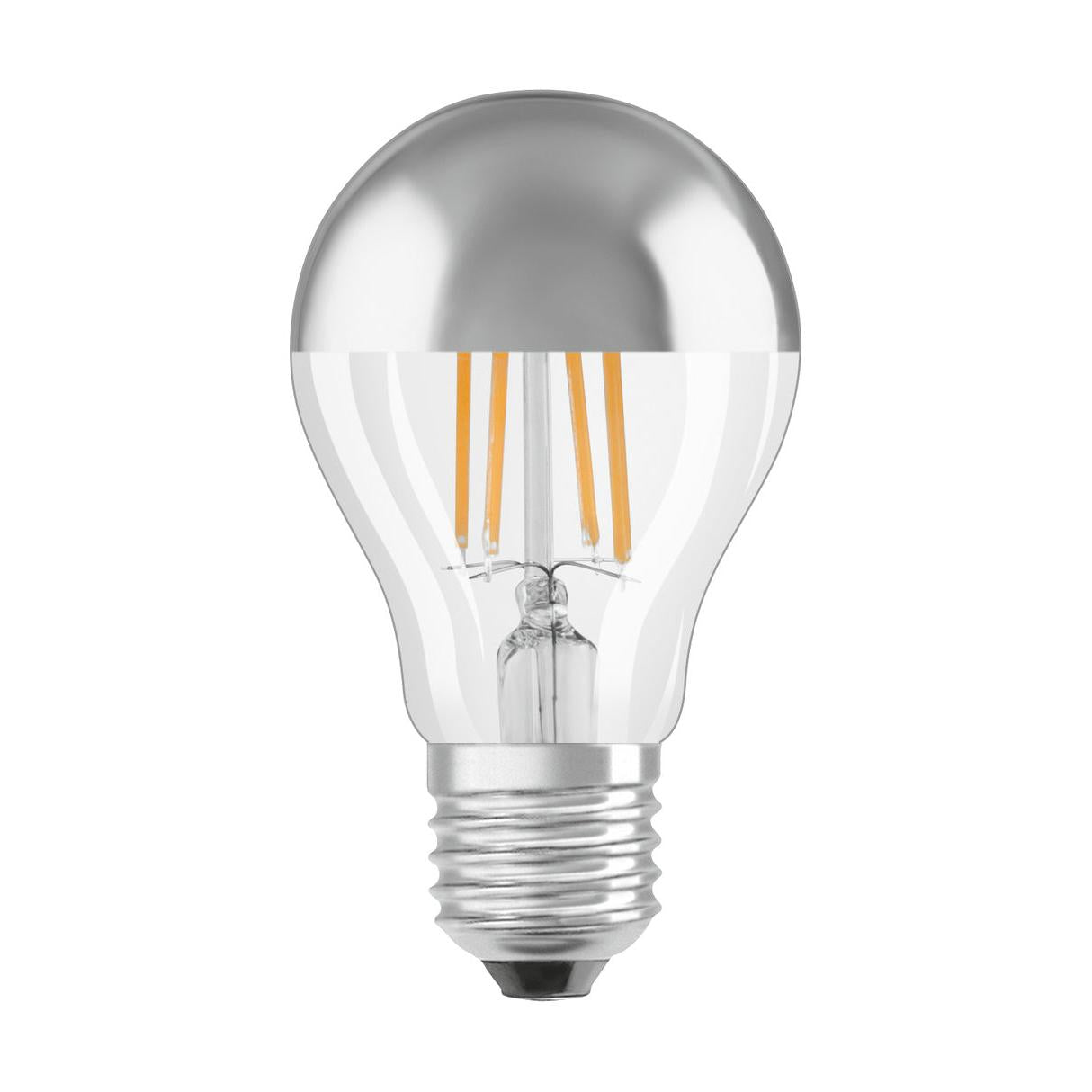 OSRAM LED Lampe LED Retrofit CLASSIC A Mirror 4W 827 Clear E27 Silver, 400 lm, 2700 K, Warmweiß-LEDVANCE Shop