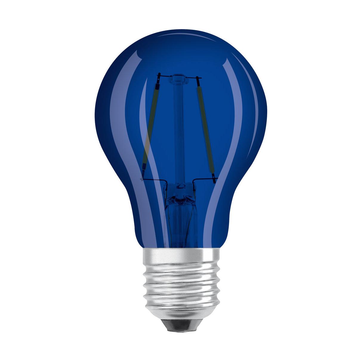 OSRAM LED Lampe LED STAR DÉCOR CLASSIC A 2.5W 190 Blue E27, 10 lm, 9000 K, Blau-LEDVANCE Shop