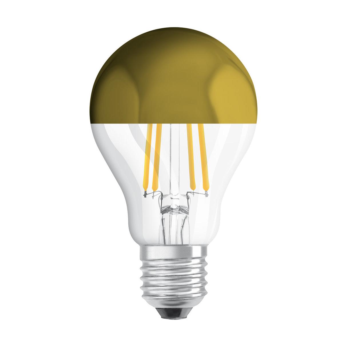 OSRAM LED Lampe LED Retrofit CLASSIC A Mirror 4W 827 Clear E27 Gold, 400 lm, 2700 K, Warmweiß-LEDVANCE Shop